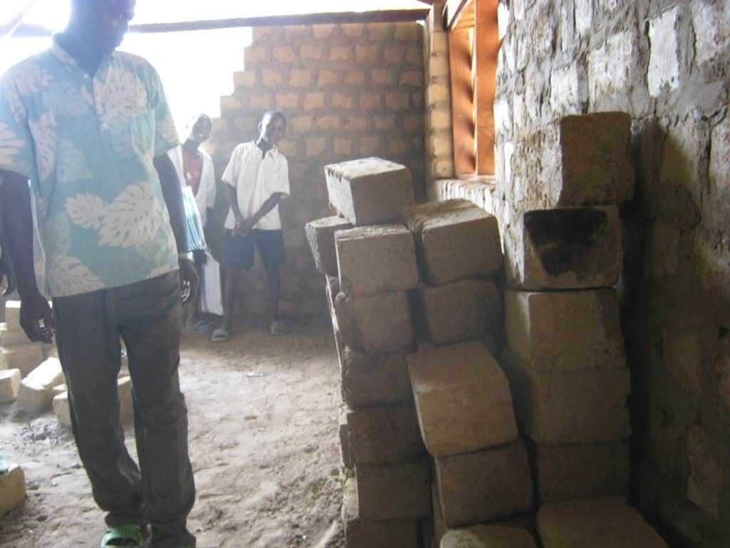 A rudimentary school building built by a logging company in Lisala.