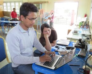 Ji Mai (Community activist) and Soe Moe Kyaw (a former HIV educator) both attended the project's workshops as project staff © Jake Stevens